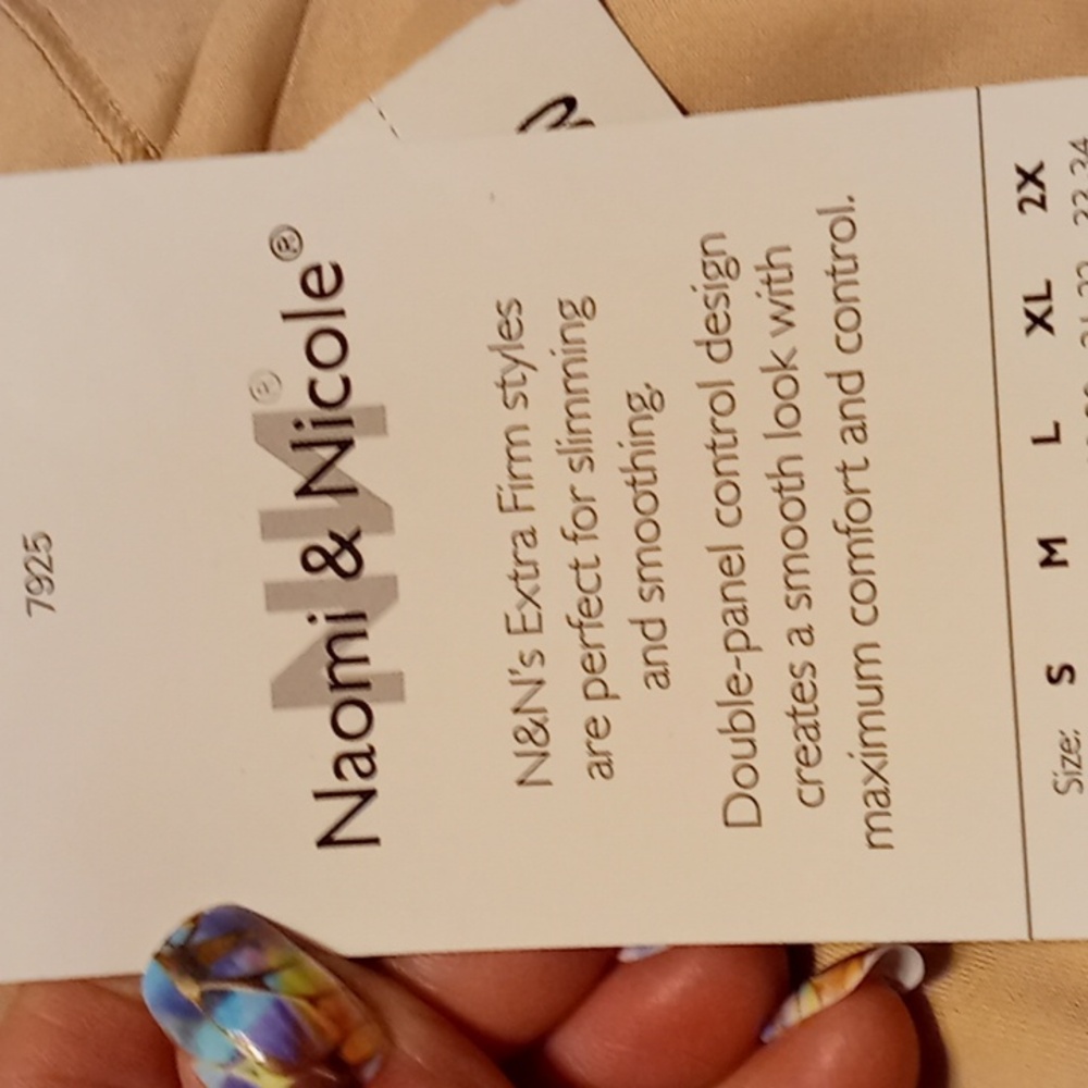 NWT XL Naomi & Nicole Nude Extra Firm High Waist Brief Shaper - Picture 10 of 11